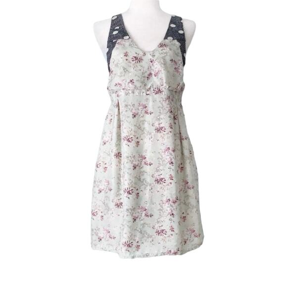 Lerario Beatriz Ditsy Floral Silk Dress Size 8 Lagenlook Summer - Picture 1 of 7